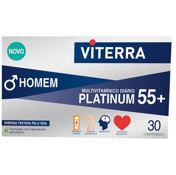 Omega Pharma Viterra Platinum 55+ Homem 30 Comprimidos