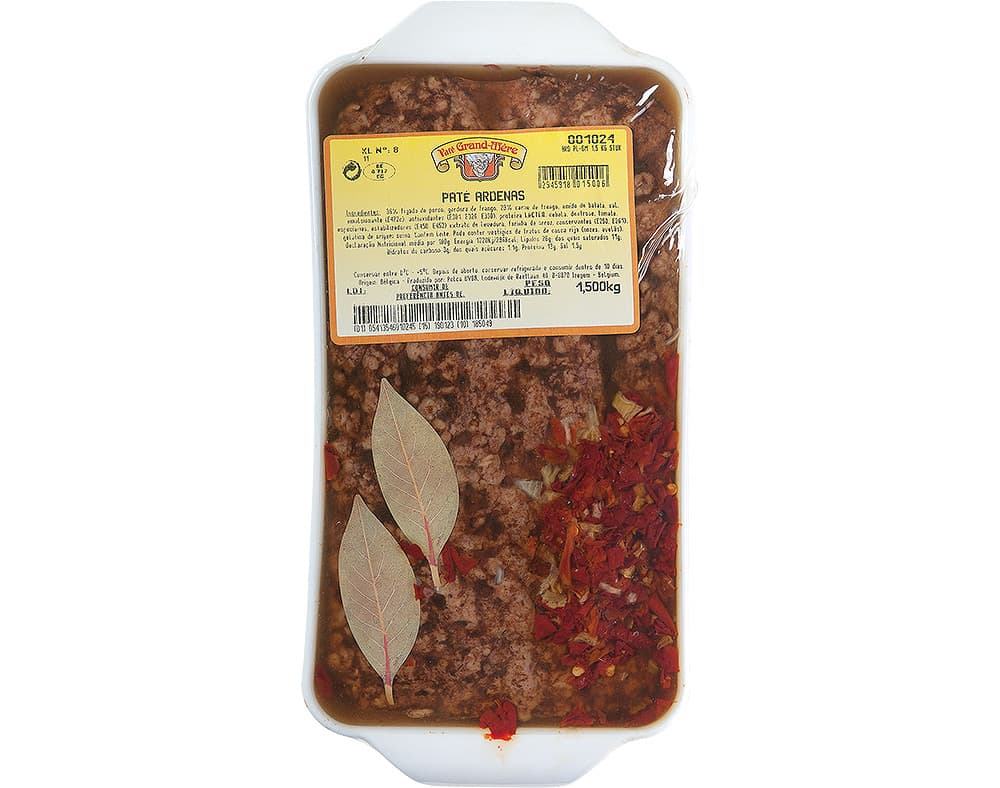 PATÊ GRAND MÈRE ARDENAS E CAMPAGNE TERRINA KG