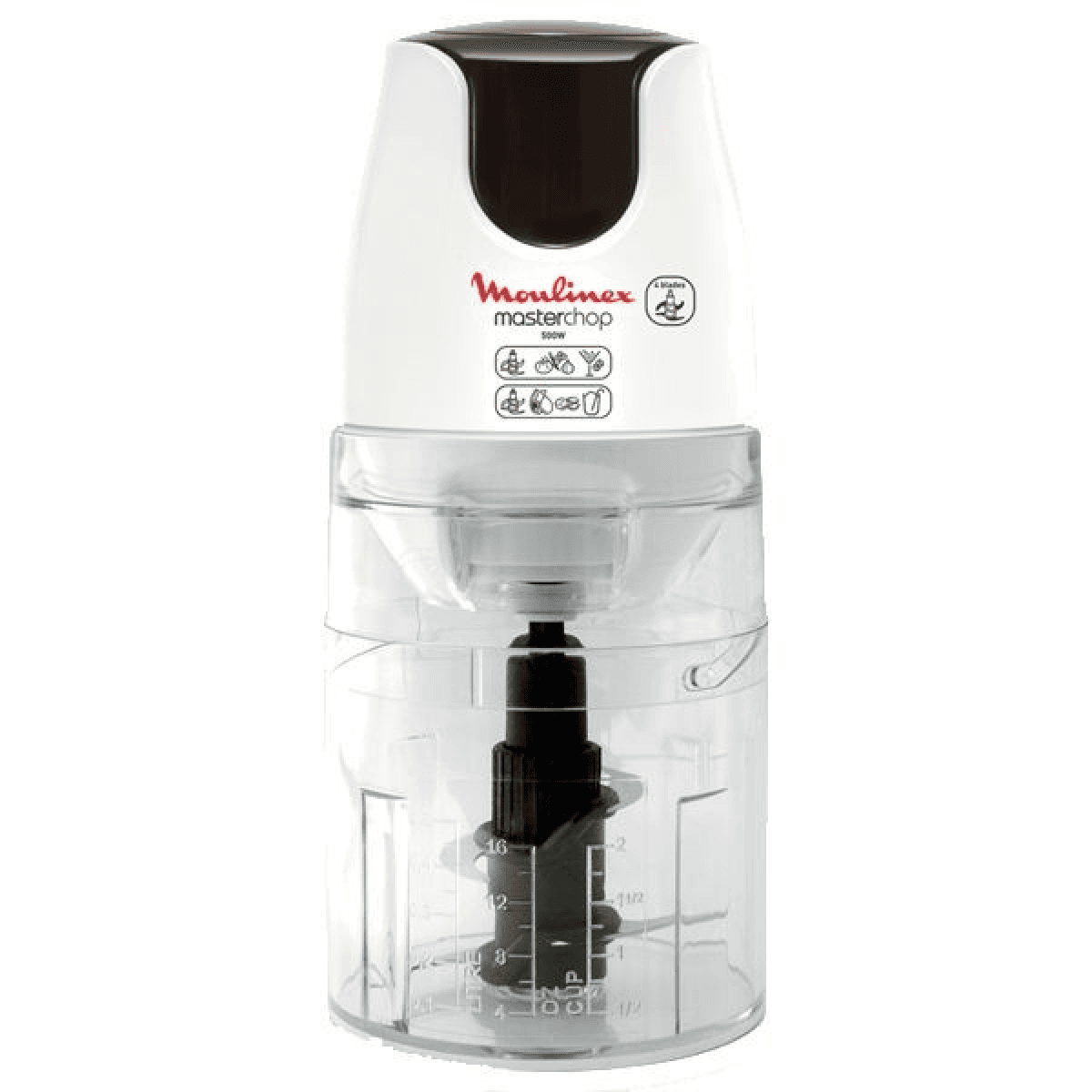 Picadora Moulinex Masterchop XL DJ450B10 | 500W, 0.5L, Aço inoxidável