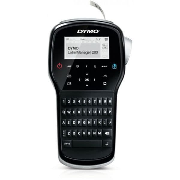 Dymo LabelManager 280 Kit QWERTY USB Black/Silver com etiquetas D1 6-12mm e SoftCase