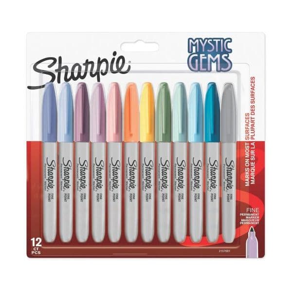 Sharpie Marcadores Permanentes Mystic Gems 12 Cores 12 Unidades