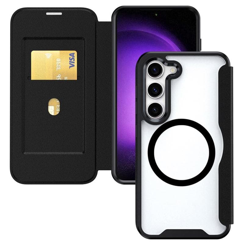Capa Magnética Suporte Cartão para Samsung Galaxy S24 Plus