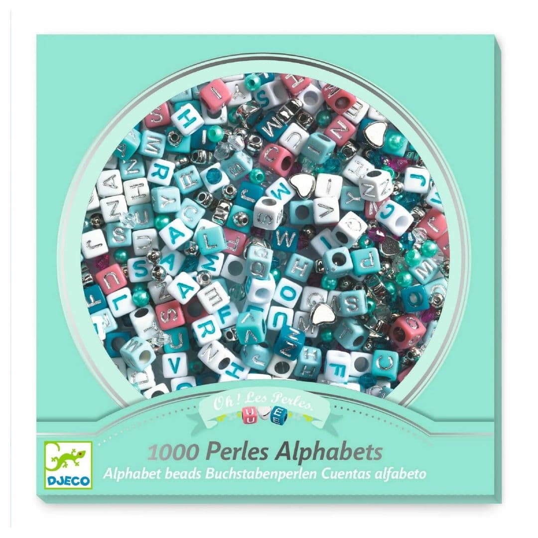 Djeco alphabet silver – contas de fantasia + 6 anos