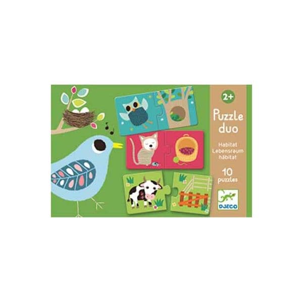 Djeco Puzzle Duo Habitat 20 Peças