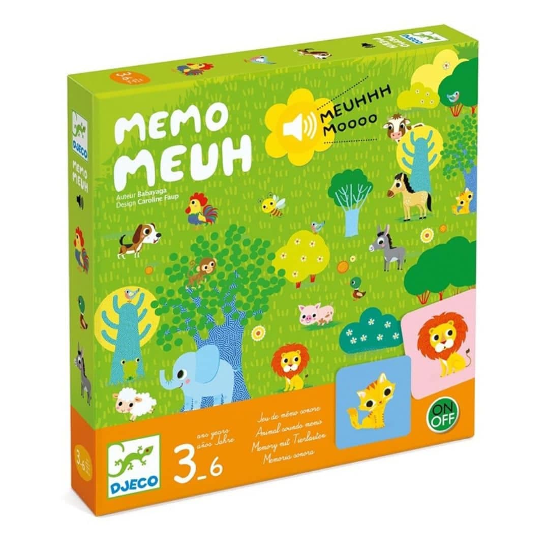 Djeco memo meuh – jogo de memória infantil +3 anos