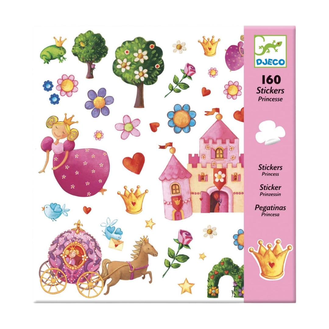 Djeco princesa marguerite – 160 autocolantes infantis +4 anos