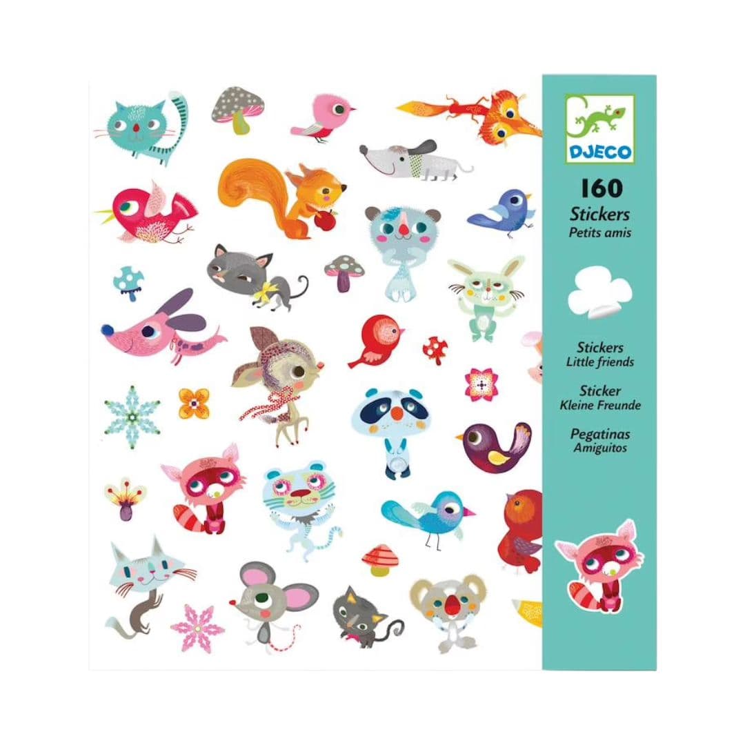 Djeco pequenos amigos – 160 autocolantes infantis +4 anos