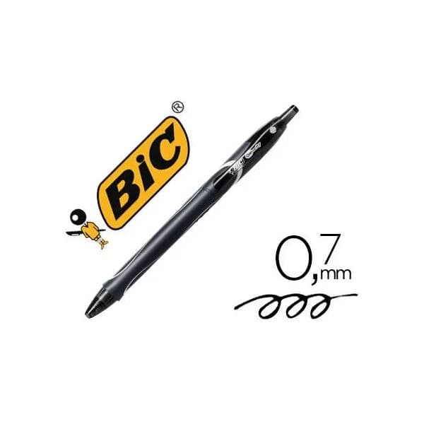 Bic Esferográfica Gelocity Quick Dry Preto 12 Un.