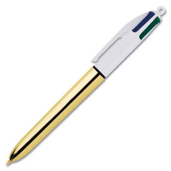 Bic Caneta 4 Cores Shine Dourado 1mm