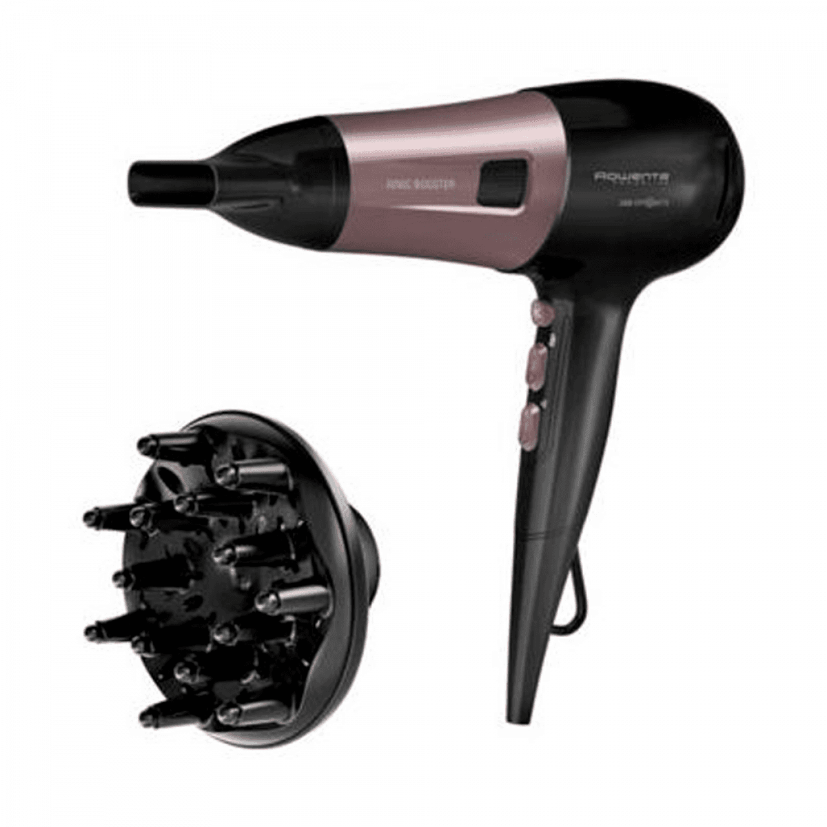 Rowenta Powerline CV5940 secador de cabelo 2100 W Preto, Rosa