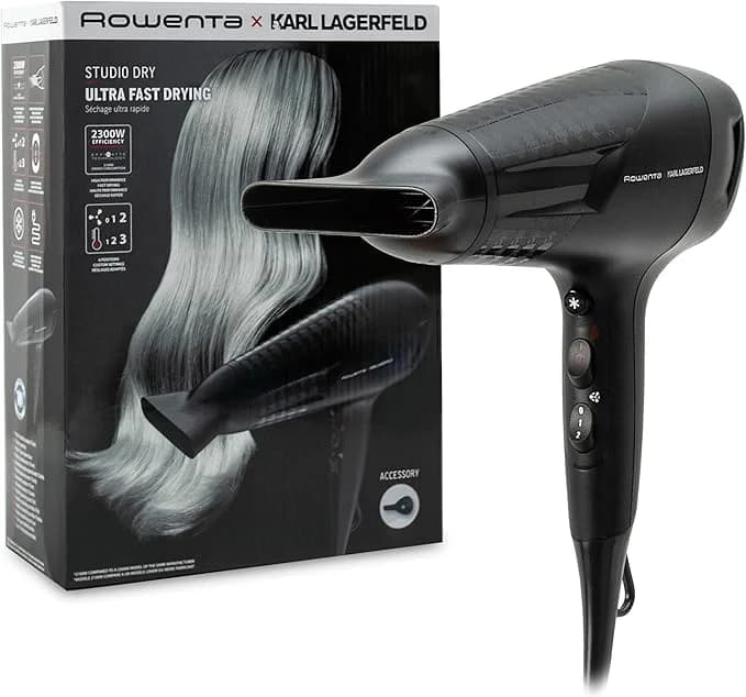Rowenta Karl Lagerfeld Studio Dry CV581LF0 Secador de Cabelo