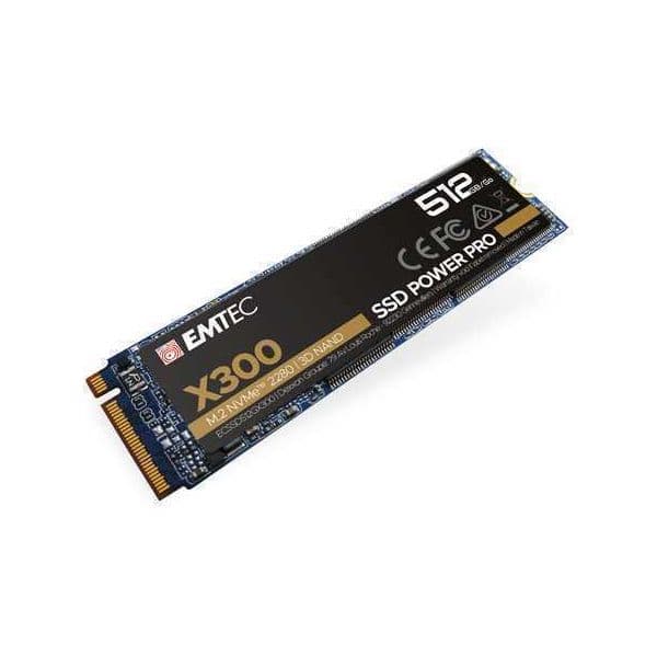 SSD Emtec 512GB X300 M.2 Power Pro M.2 2280 NVMe PCIe Gen 3 - ECSSD512GX300