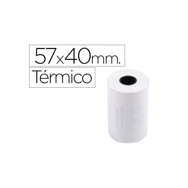 Exacompta Rolo de Calculadora Termico 57 X 40 mm 55 g/m2 10 Unidades