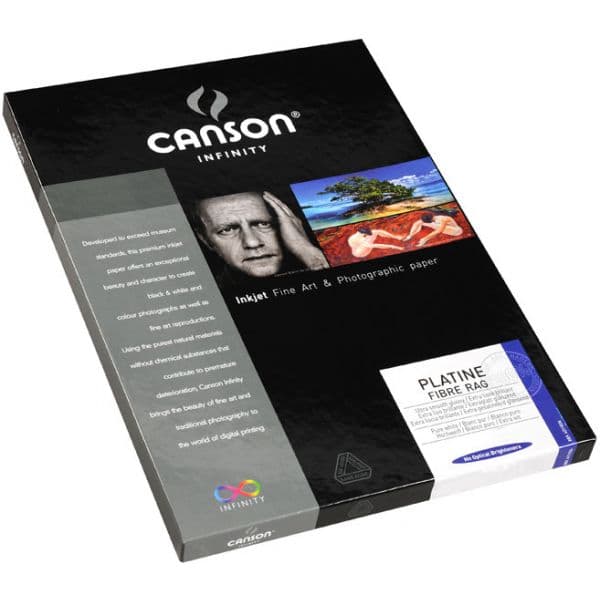 Canson Papel Foto Infinity Platina Fibra Rag A4 310g 25Fls