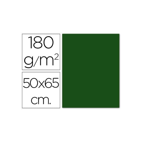Guarro Cartolina 185 gr. 50X65 cm Verde Escuro - OFF021034CE