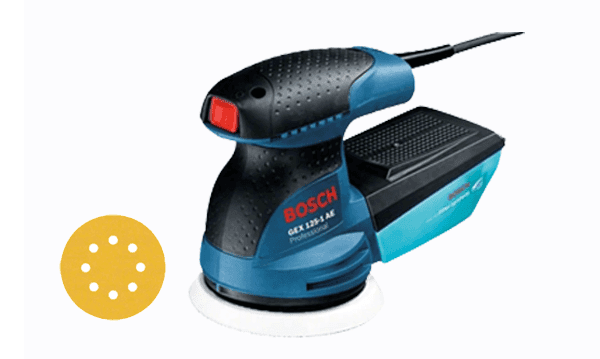 BOSCH GEX 125-1 AE Professional 0601387504 Lixadeira Excêntrica de 250W com Disco de 125mm e Velocidade Variável