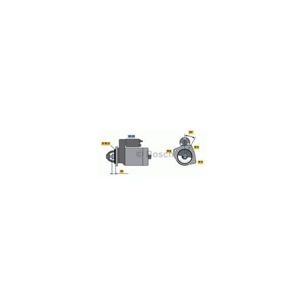 BOSCH Motor de arranque - 3165143309544