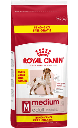 Royal Canin Medium Adult 15kg +3kg Oferta Ração para Cão - Campet