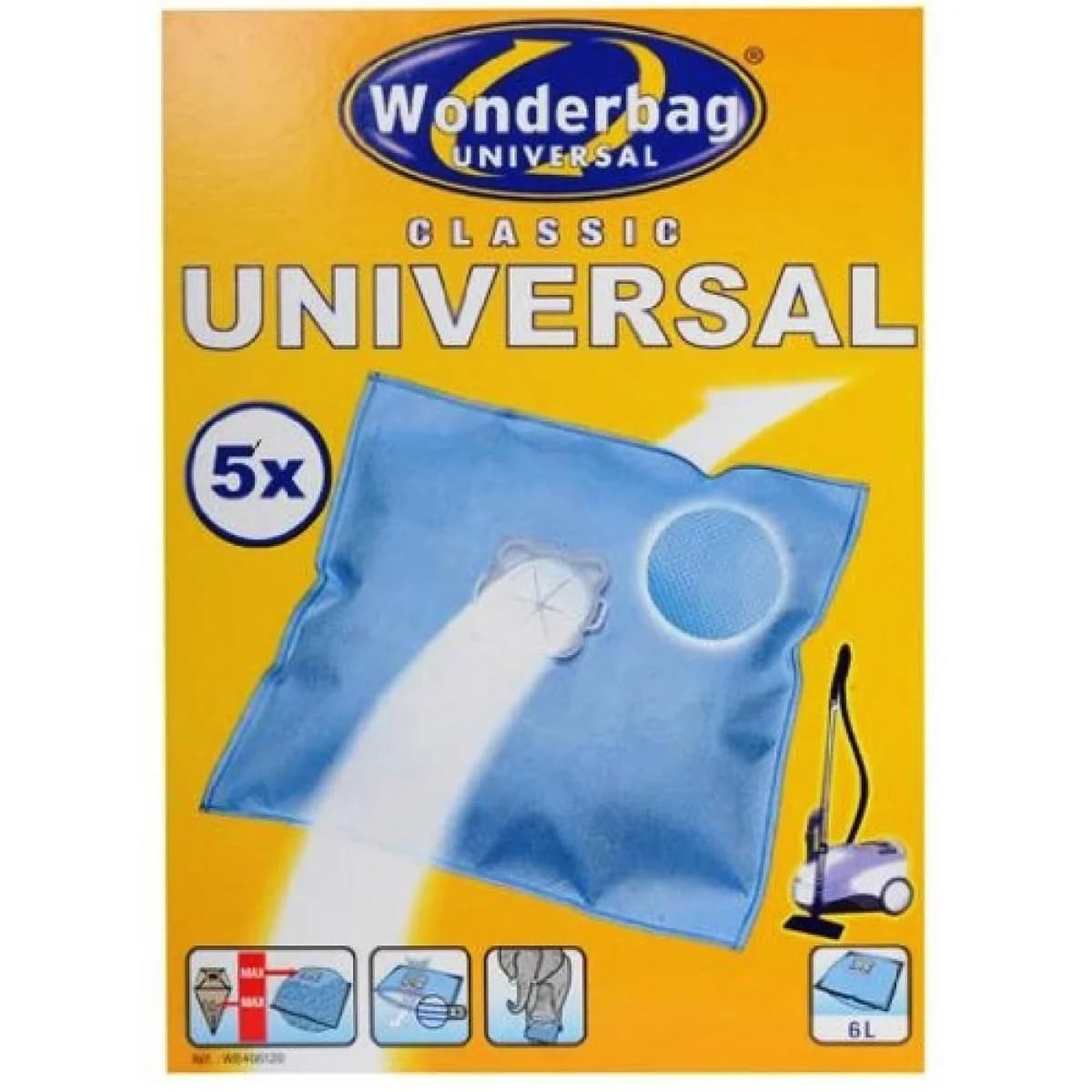 Conjunto 5 wonderbags sacos universais ant.-bact. -wb406120