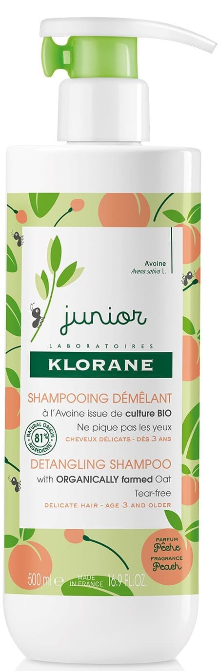 KLORANE PETIT JUNIOR CHAMPÔ DESEMBARAÇADOR PÊSSEGO 500 ml
