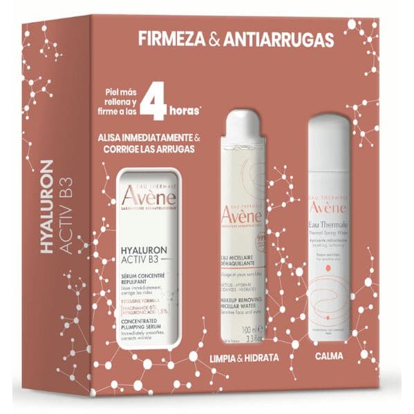 Avène Hyaluron Activ B3 Sérum 30ml + Água Micelar 100ml + Água Termal 50ml Coffret