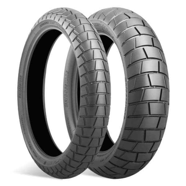 Pneu Moto Bridgestone AT 41 F ( 100/90-19 TL 57V Marcação M+S -Lama e Neve, M/C, Rodas dianteiras ) - 3286342473918
