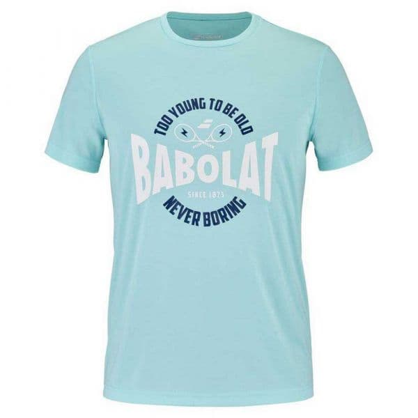 Babolat Exercise Graphic Short Sleeve T-shirt Azul S Homem