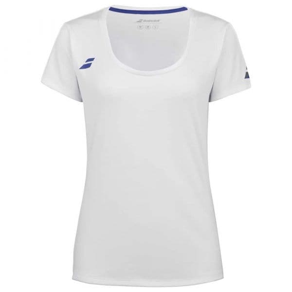 Babolat Play Short Sleeve T-shirt Branco S Mulher