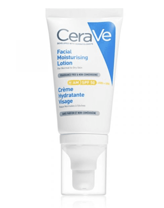 CERAVE LOCAO FACIAL HIDRATANTE AM SPF50 52ML | WOWFARMA