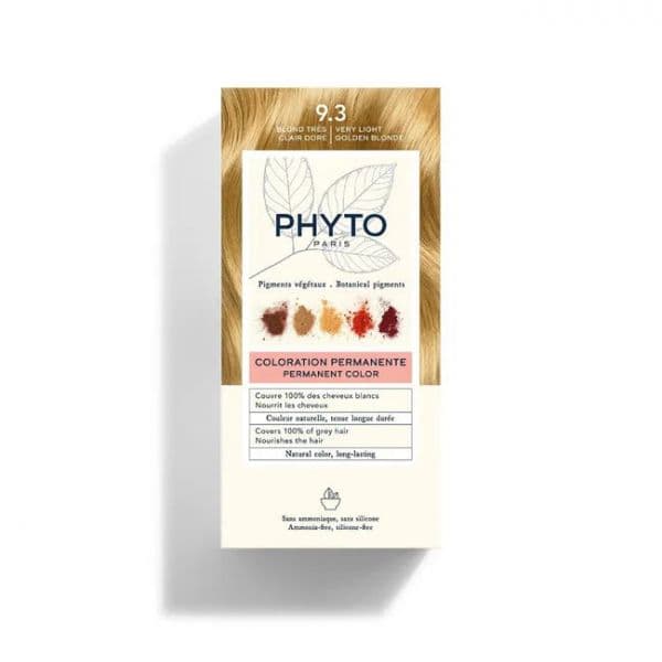 Phyto Phytocolor Coloração Permanente sem Amoníaco Tom 9.3 Louro Dourado