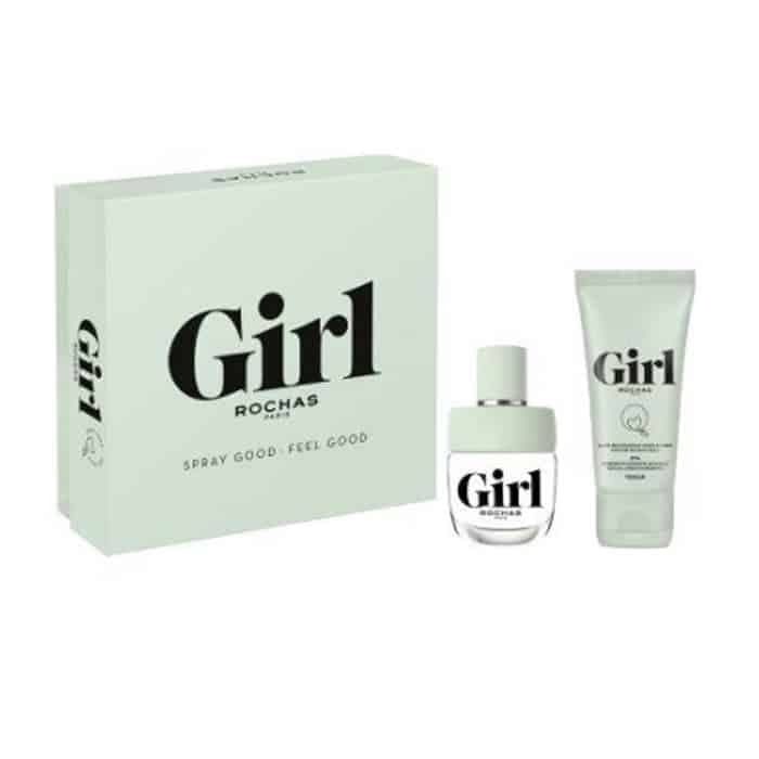 Rochas Girl Eau De Toilette 60ml + Exfoliating Body Wash 100ml Coffret