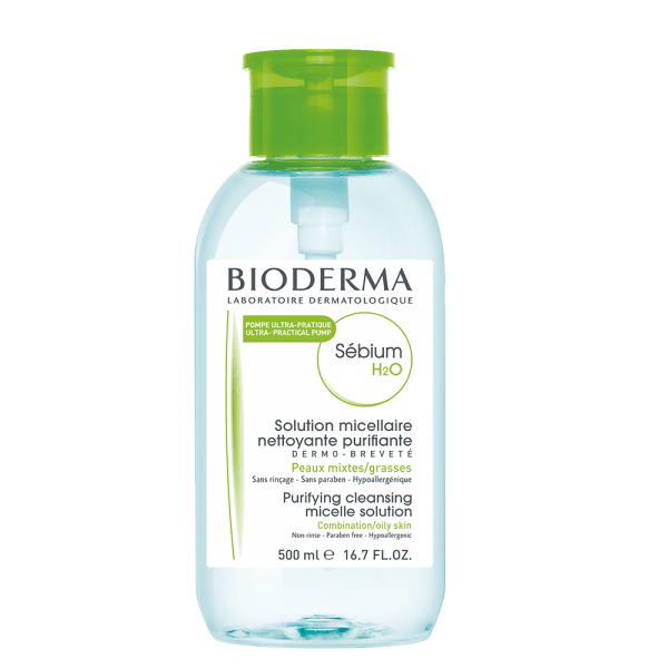 BIODERMA SEBIUM ÁGUA MICELAR H2O PUMP 500ml | WOWFARMA
