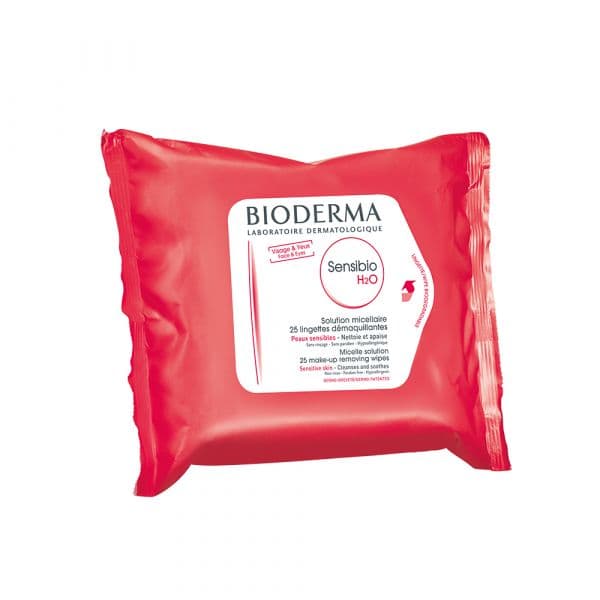 Bioderma Sensibio H2O Toalhitas de Limpeza Pele Sensível 25 Unidades