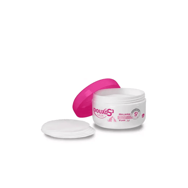 Douxo S3 Calm Discos Algodón Zonas Sensibles Localizadas para Perros y Gatos