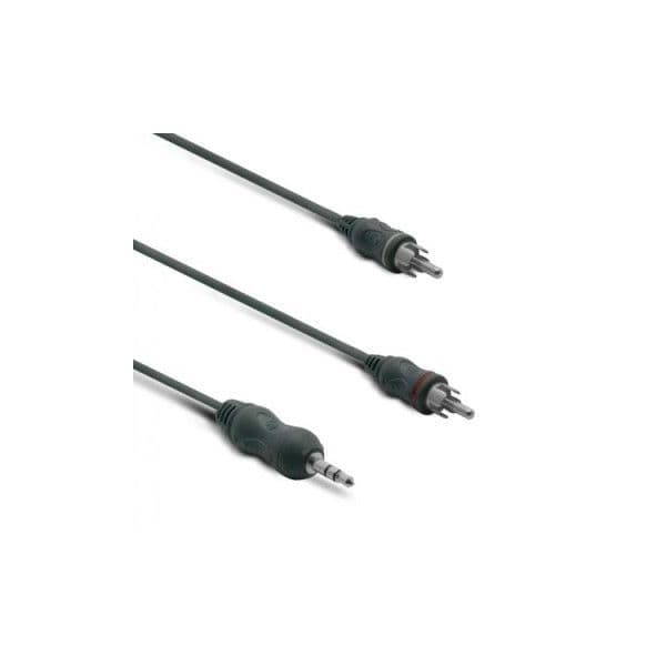Metronic Cabo Áudio Jack Estéreo 3.5mm Macho para 2 RCA Macho 1.2m