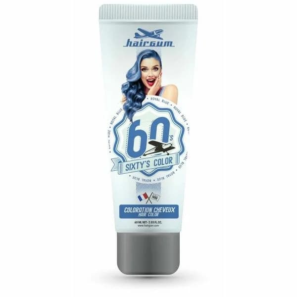 Hairgum Sixty's Color Coloração Semipermanente #Royal Blue 60ml
