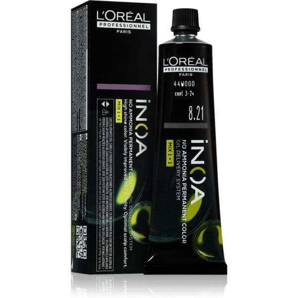 L'Oréal Professionnel Inoa Cor para Cabelo Permanente sem Amoníaco Tom 8.21 60ml