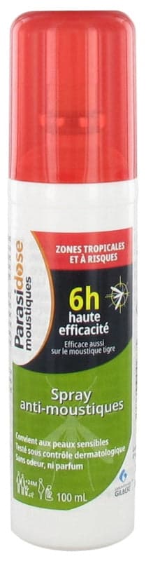 Laboratoires Gilbert Parasidose Spray Repelente Tropical 100mL