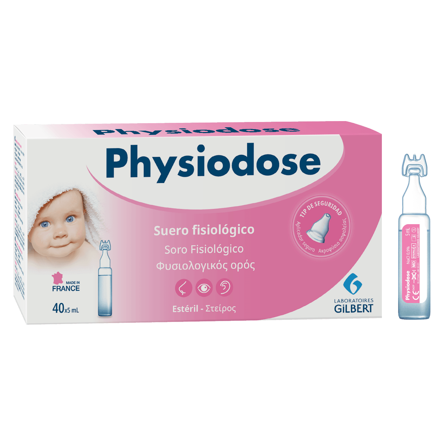 PHYSIODOSE SORO FISIOL INFANTIL 5ML X40 | WOWFARMA