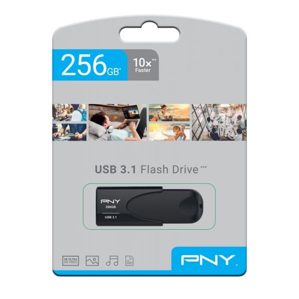 PNY 256GB Attaché 4 USB 3.1 Black