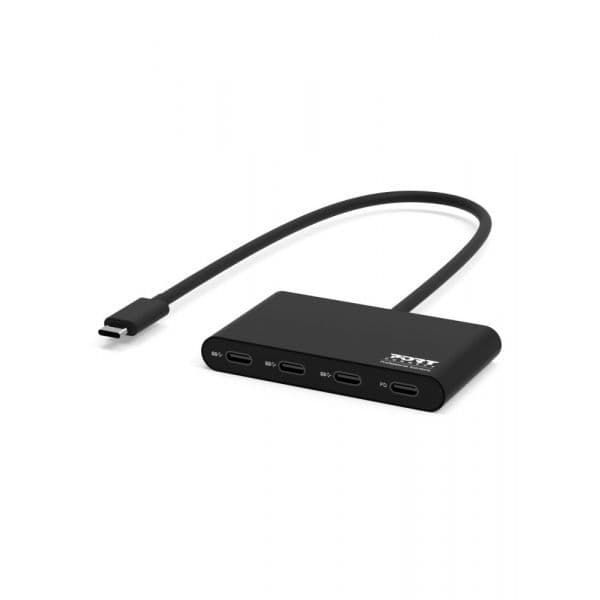 Port Designs 900147 hub de interface USB Type-C 5000 Mbit/s Preto