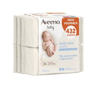 Aveeno Baby Toalhitas Limpeza 6x72 Un.