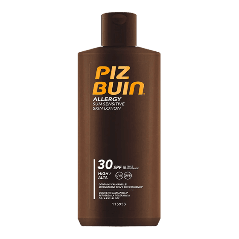 PIZ BUIN ALLERGY LOÇÃO PELE SENSÍVEL AO SOL FPS 30 200 ML | WOWFARMA