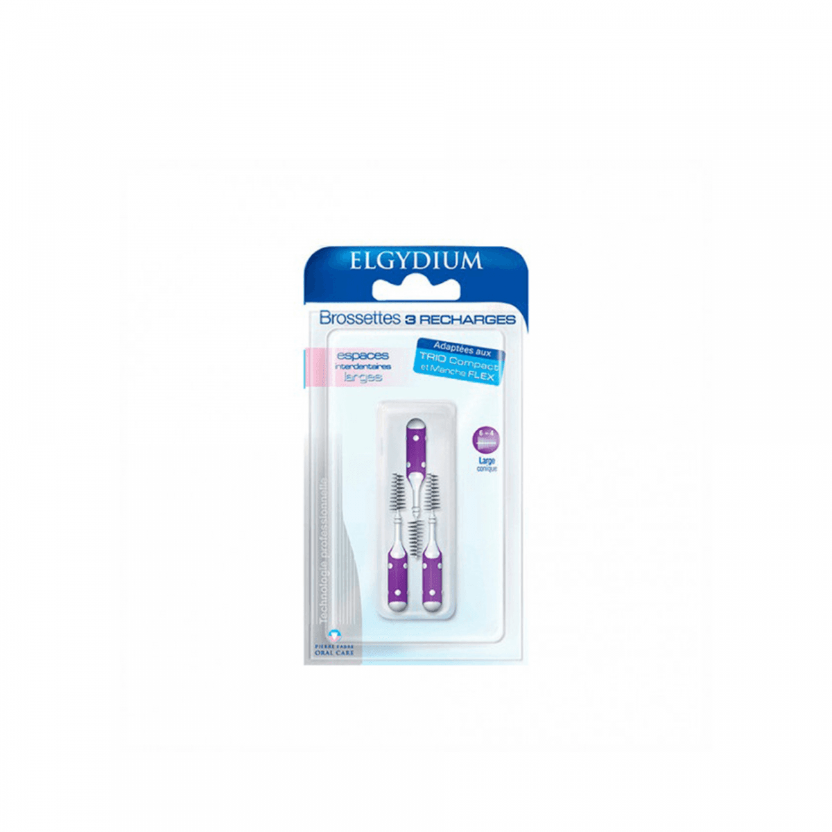 Elgydium Escovilhão Recarga 3 Unidades Roxo