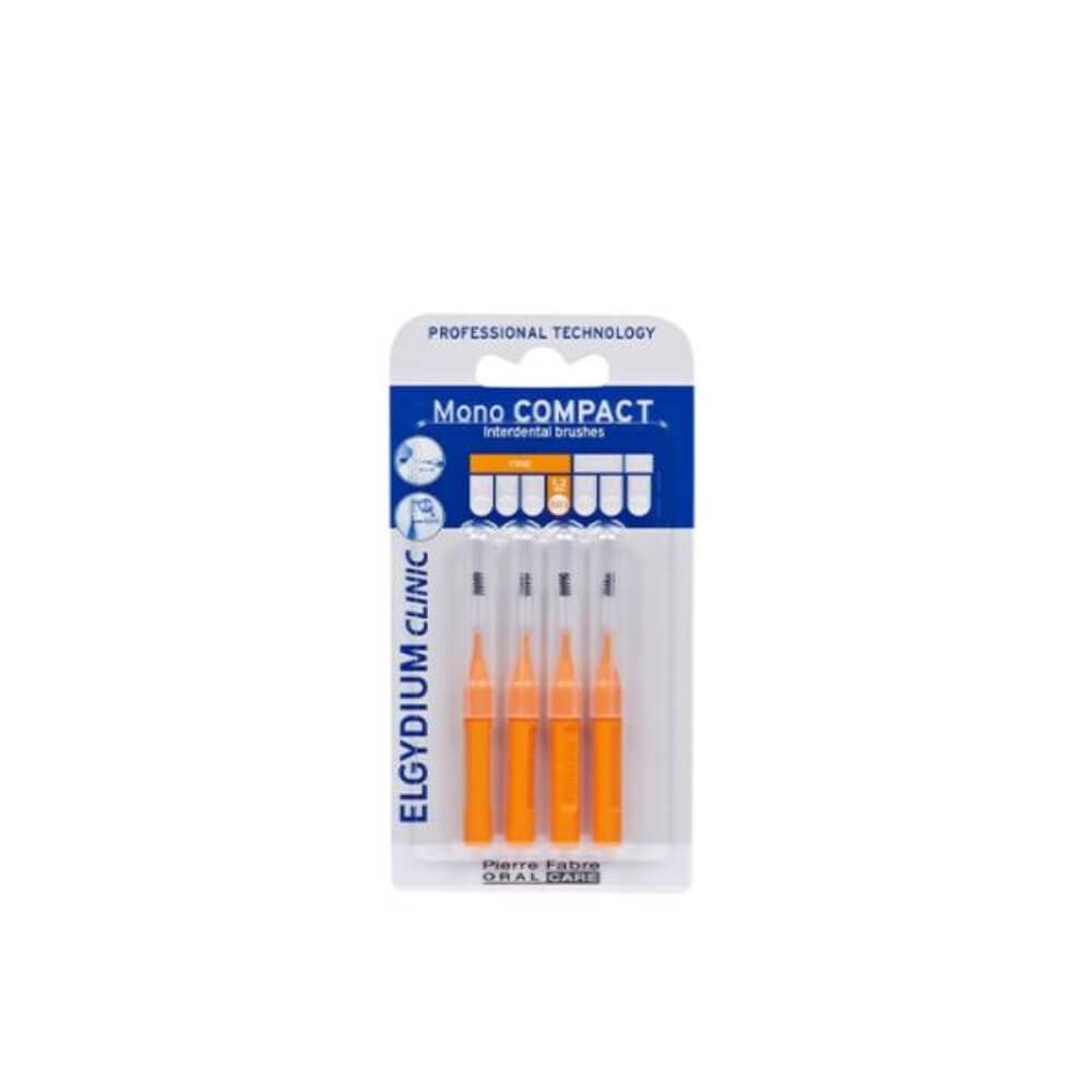 ELGYDIUM CLINIC ESCOVILHÃO MONO COMPACT LARANJA X4
