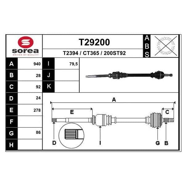 EAI Transmission / Citroen C 4 Picasso - T29200