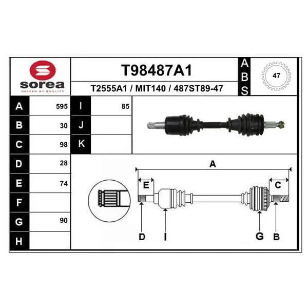 EAI Transmission / l200 2,5 Di-d (av) - T98487A1
