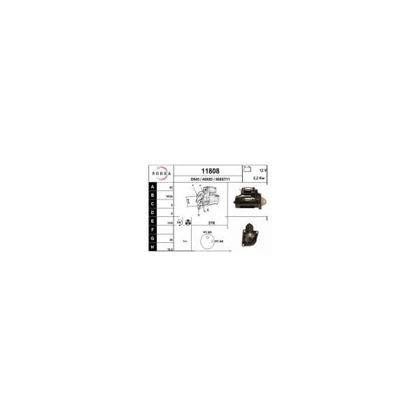 Eai Motores de Arranque / Marea 1.9tds 11808
