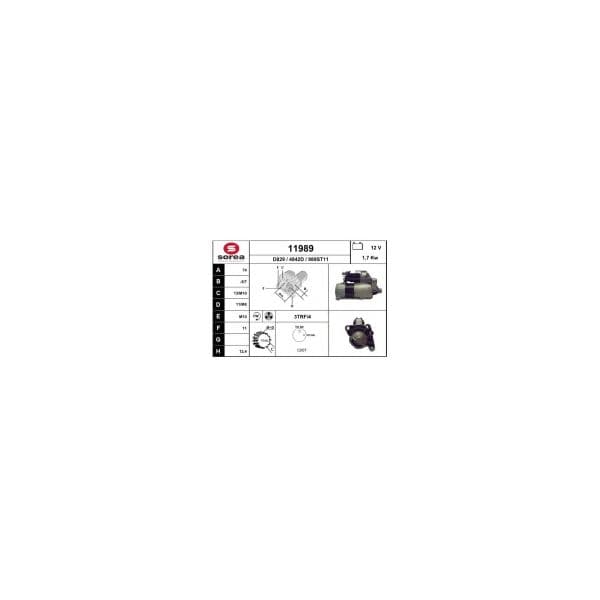 Eai Motores de Arranque / Master 2.5 Dci 11989