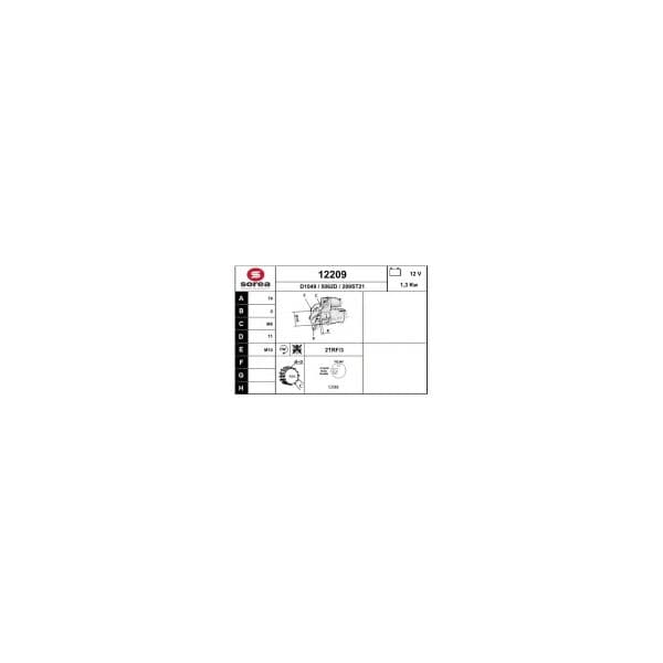 Eai Motores de Arranque / Toyota yaris1.0 12209